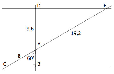 Deux triangles en configuration de Thalès Deux triangles en configuration de Thalès