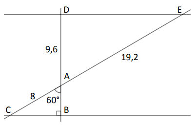 2 triangles en configuration de Thalès