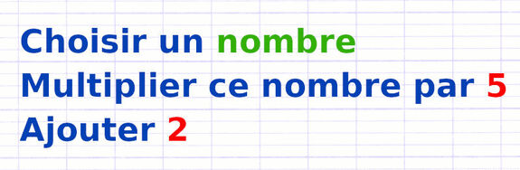 Exercice 1 : Transformer un programme de calcul en expression littérale