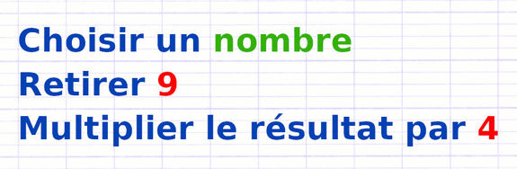 Exercice 3 : Transformer un programme de calcul en expression littérale