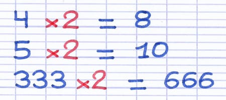 Une multiplication par 2 permet d’obtenir un nombre pair Une multiplication par 2 permet d’obtenir un nombre pair