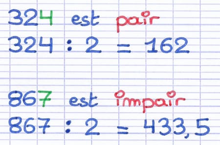 Critère de divisibilité par 2