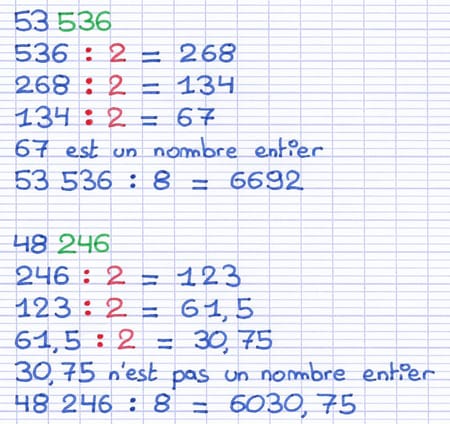 Critère de divisibilité par 8