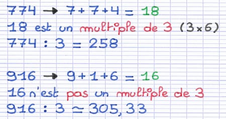 Critère de divisibilité par 3