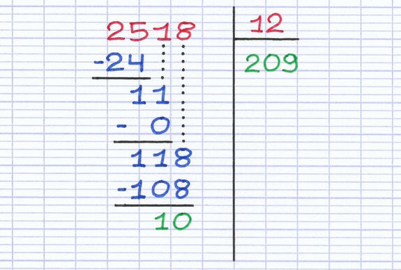 Exercice 1 : Effectuer une division euclidienne avec reste