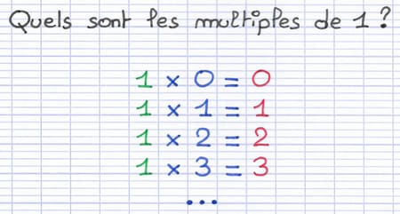 Chaque nombre entier est un multiple de 1