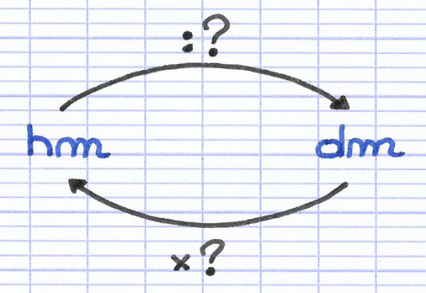 Exercice pour trouver la relation mathématique entre 2 unités de mesure