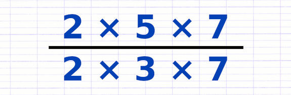 Exercice 2 : Simplifier une fraction par décomposition en facteurs premiers