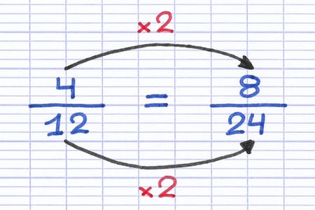 Transformation d’une fraction par multiplication Transformation d’une fraction par multiplication