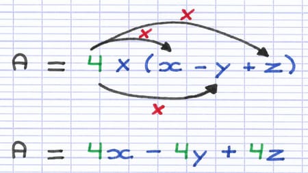 Développement d’une expression littérale par multiplication