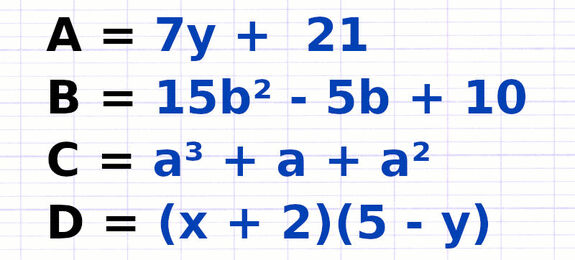 Exercice 3 : Différencier factorisation et développement