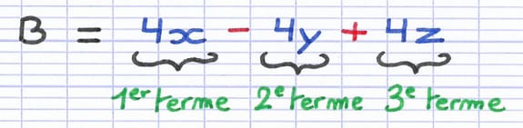 Forme développée d’une expression littérale