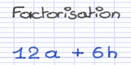 Mettre en évidence un diviseur commun pour factoriser une expression littérale