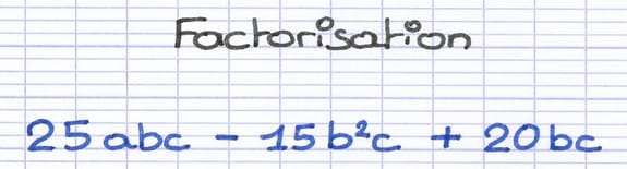 Mettre en évidence un facteur commun pour factoriser une expression littérale
