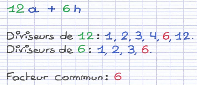 Factorisation - Mettre en Évidence un Facteur Commun
