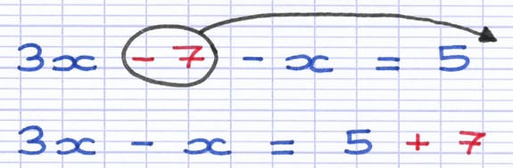 Regroupement des termes indépendants dans un membre de l’équation
