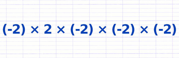 Exercice 3 : Multiplier des nombres relatifs