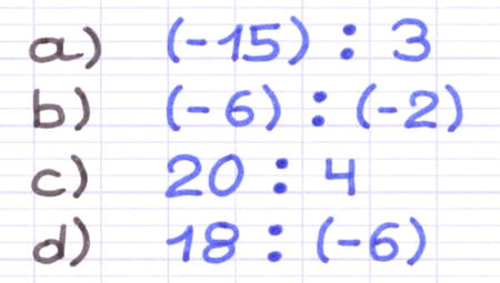 Diviser des nombres relatifs Diviser des nombres relatifs