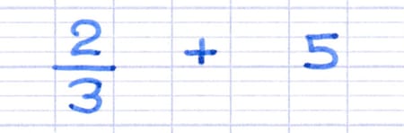 Additionner une fraction avec un nombre entier Additionner une fraction avec un nombre entier