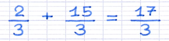 Résultat de l’addition de 2 fractions Résultat de l’addition de 2 fractions