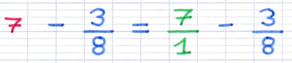 Transformation du nombre entier dans la soustraction Transformation du nombre entier dans la soustraction