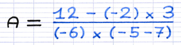 Comment effectuer des calculs à l'intérieur d'une fraction