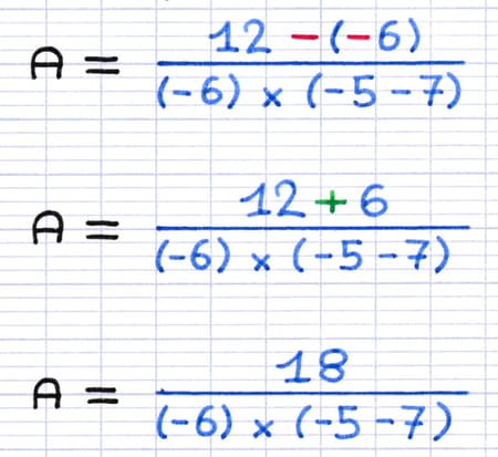 Transformation de la soustraction en addition Transformation de la soustraction en addition