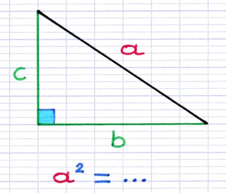 Longueur des 2 autres côtés du triangle rectangle Longueur des 2 autres côtés du triangle rectangle
