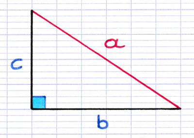 Longueur de l'hypoténuse au sein d'un triangle rectangle