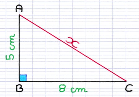 Calculer la longueur d’une hypotenuse avec le théorème de Pythagore Calculer la longueur d’une hypotenuse avec le théorème de Pythagore