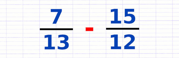 Exercice 1 : Soustraire des fractions