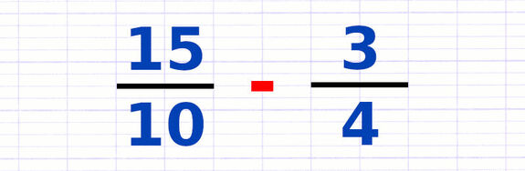 Exercice 3 : Soustraire des fractions