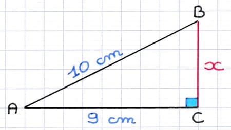 Calculer la longueur d’un côté d’un triangle rectangle Calculer la longueur d’un côté d’un triangle rectangle