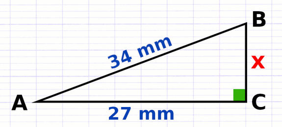 Exercice 2 : Calculer la longueur d’un côté dans un triangle rectangle