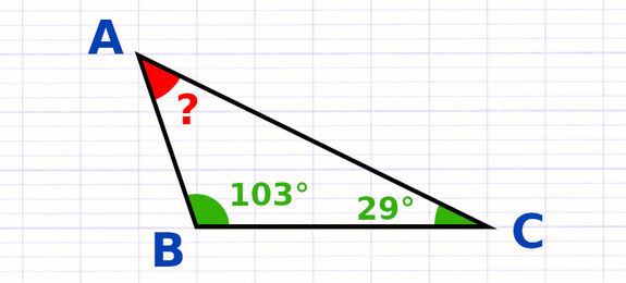 Exercice 1 : Utiliser la somme des angles d’un triangle