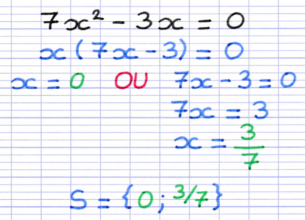 La factorisation permet de transformer une équation du second degré en équation-produit