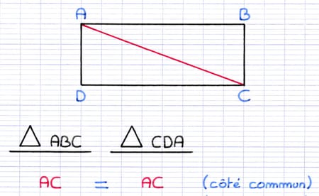 2 triangles ayant un côté commun 2 triangles ayant un côté commun