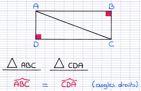 2 triangles ayant une paire d’angles de même mesure 2 triangles ayant une paire d’angles de même mesure