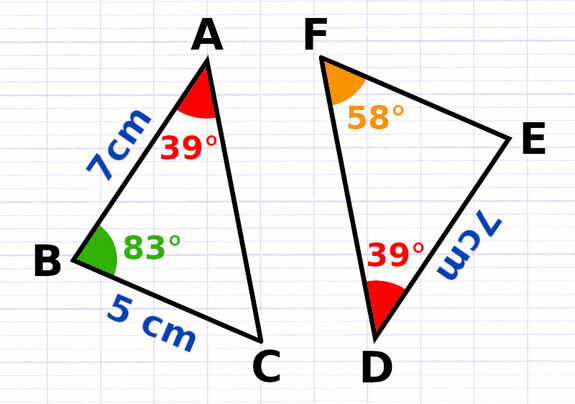Exercice 1 : Démontrer que deux triangles sont égaux