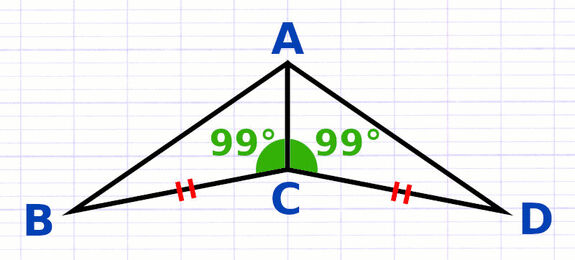 Exercice 3 : Démontrer que deux triangles sont égaux