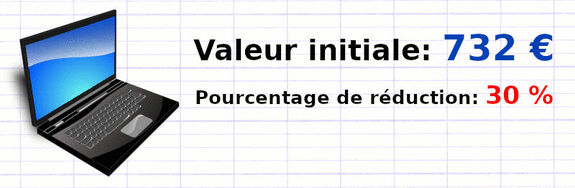 Exercice 3 : Appliquer un pourcentage de réduction