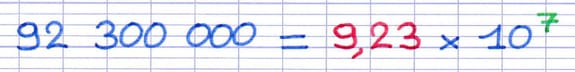 Notation scientifique d’un grand nombre