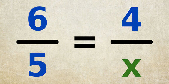 Équation de la forme d’une égalité de fractions avec l’inconnue au dénominateur