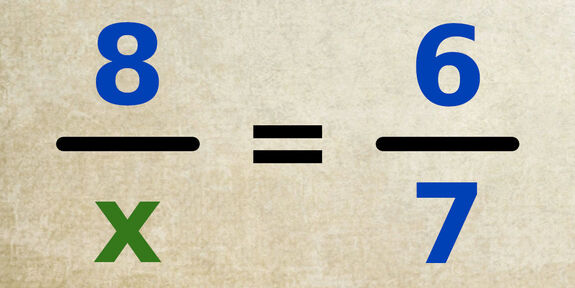 Exercice 2 : Résoudre une équation avec le produit en croix