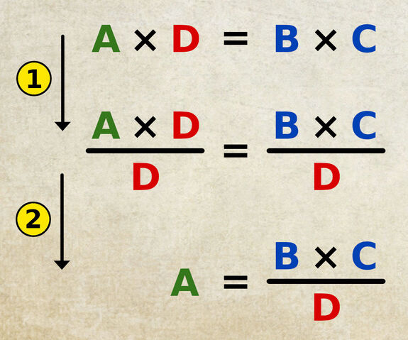 Propriété de division des équations afin d’isoler une valeur