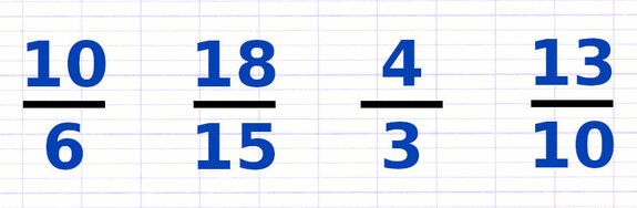 Exercice 3 : Comparer des fractions avec des dénominateurs différents