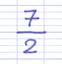 Écriture d'une fraction en la somme d'un nombre entier