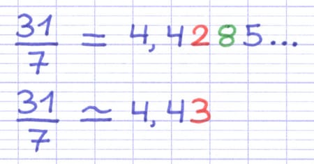 Valeur approchée d’une fraction au centième près Valeur approchée d’une fraction au centième près