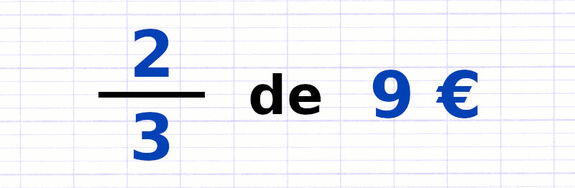 Exercice 1 : Prendre une fraction d’une quantité