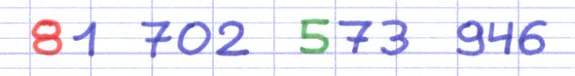 Chaque chiffre dans un nombre entier appartient à un rang Chaque chiffre dans un nombre entier appartient à un rang